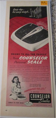 1952 Counselor Scale ad