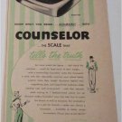 1954 Counselor Scale ad