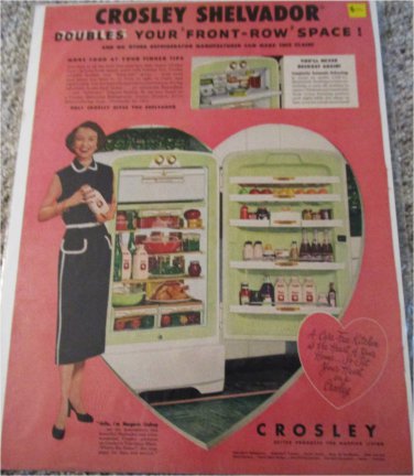 Crosley Shelvador Refrigerator ad