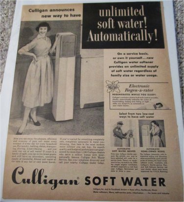1957 Culligan Water Softner ad #1