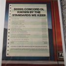 1983 American Motors Concord DL 4 dr sedan car ad #2