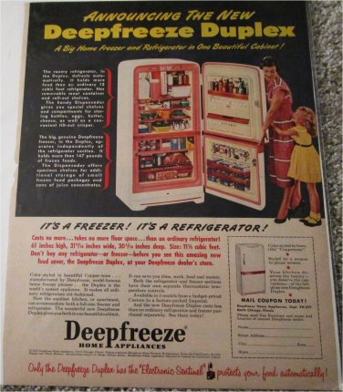 Deepfreeze Freezer & Refrigerator ad