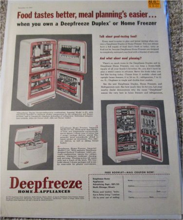 1955 Deepfreeze Appliances ad