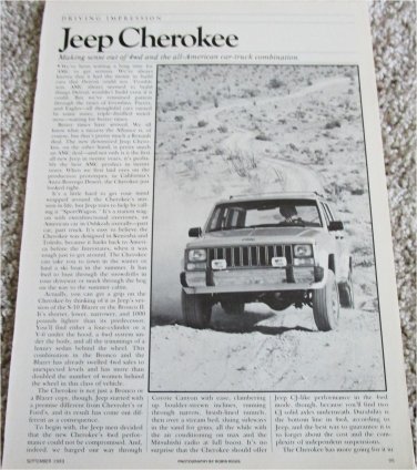 1984 American Motors Jeep Cherokee article #2