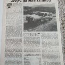 1984 Jeep Cherokee Limited article
