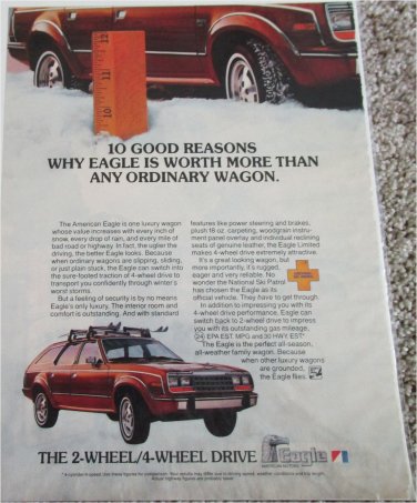 1984 American Motors American Eagle Station Wagon car ad #2
