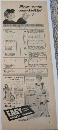 1946 Easy Washer-Ironer ad