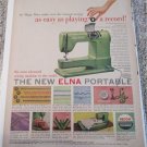 1953 Elna Portable Sewing Machine ad #1