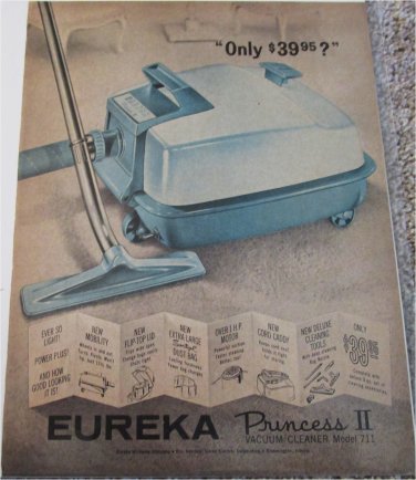 1963 Eureka Princess II Cleaner ad