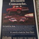 1985 American Motors Jeep Comanche Pickup truck ad