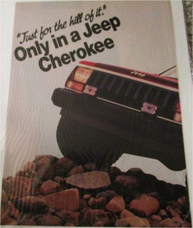 1985 American Motors Jeep Cherokee ad #2