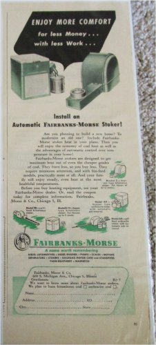 1949 Fairbanks-Morse Automatic Stoker ad