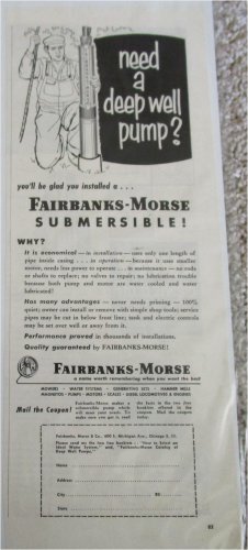 1963 Fairbanks-Morse Submersible Pump ad