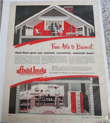 1951 Fluid Heat ad