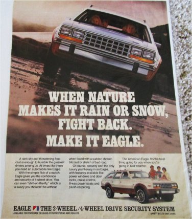 1986 American Motors Eagle station Wagon car ad