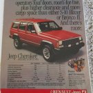 1986 American Motors Jeep Cherokee ad