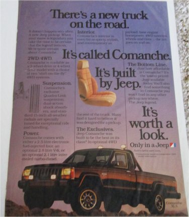 1986 American Motors Jeep Comanche Pickup truck ad #3