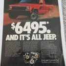 1987 American Motors Jeep Comanche Pickup truck ad #2