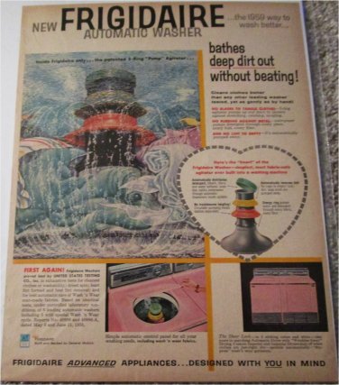 1959 Frigidaire Automatic Washer ad