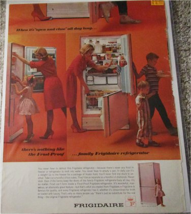 1963 Frigidaire Frost-Proof Refrigerator ad
