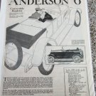 1920 Anderson 6 Convertible Roadster ad