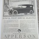 1920 Apperson Eight Touring Power That Serves Silently car ad