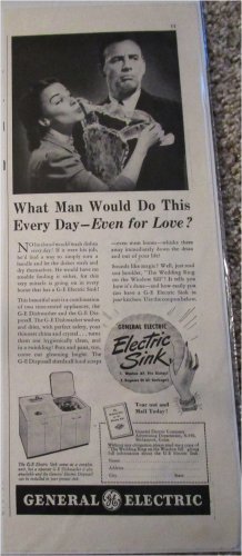 1941 GE Electric Sink ad