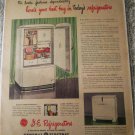 1946 GE Refrigerators ad