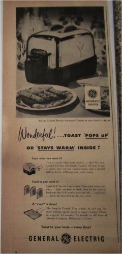 1948 GE Toaster ad