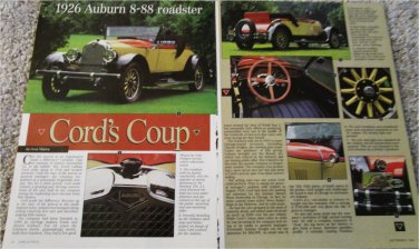 1926 Auburn 8-88 Roadster car article