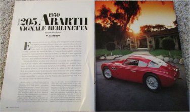 1950 Abarth 205 Salon car article