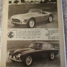 1958 AC Ace Roadster & Aceca ht car ad