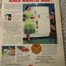 1950 GE Refrigerator Alnico Magnetic Door ad