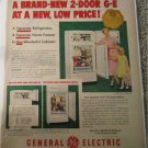 1950 GE 2 Door Refrigerator ad