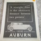 1928 Auburn sedan car ad