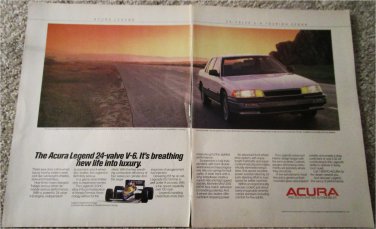 1986 Acura Legend 4 dr sedan car ad #1