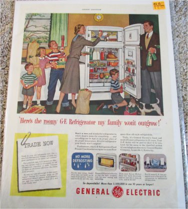 1952 GE Refrigerator ad