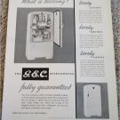 1952 GEC Refrigerator ad from the UK