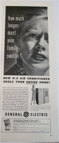 1953 GE Air Conditioner ad