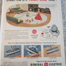 1954 GE Swivel Top Vacum Cleaner ad