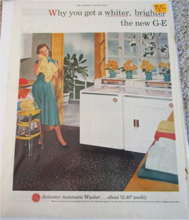 1954 GE Automatic Washer ad
