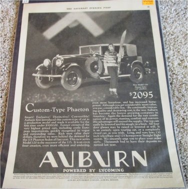 1929 Auburn Model 120 Phaeton-Sedan car ad #1