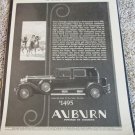 1930 Auburn Model 125 Sport Sedan car ad
