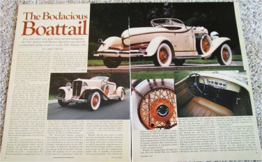 1931 Auburn 8-98 Boattail Speedster car article