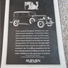 1931 Auburn Straight Eight 4 dr sedan car ad