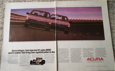 1987 Acura Integra car ad