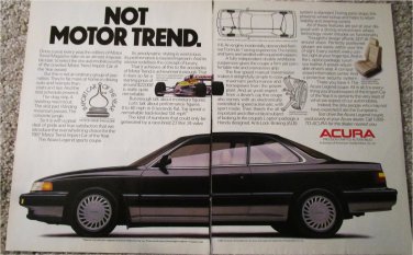 1987 Acura Legend 2 dr ht car ad