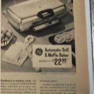 1955 GE Automatic Grill & Waffle Maker ad