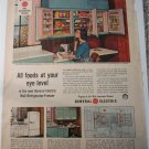 1956 GE Electric Wall Refrigerator ad