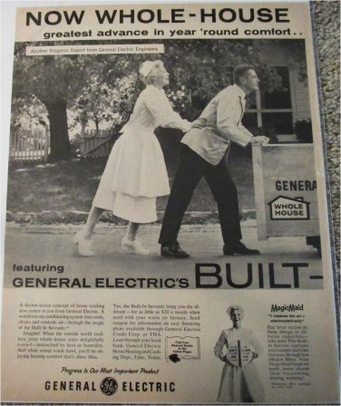 1956 GE Whole-House Air Conditioning ad